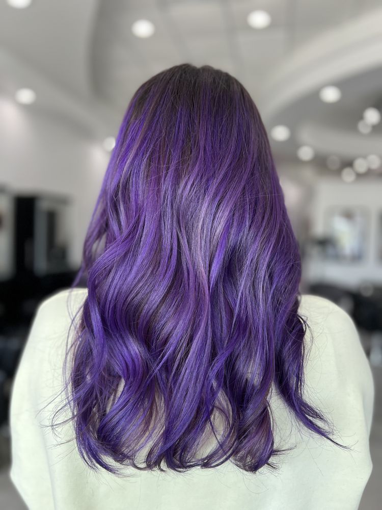 Vivid hair color at Avenue Salon — Plano, TX