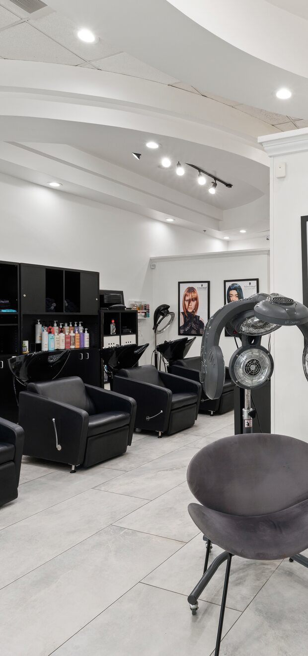 Processing and dryer area — Avenue Salon chair rental