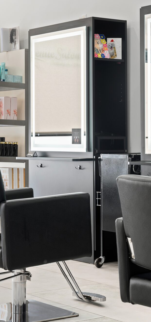 Private styling station — Avenue Salon chair rental