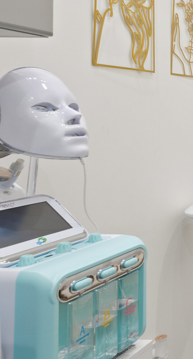 Hydrofacial and LED therapy equipment — Avenue Salon spa